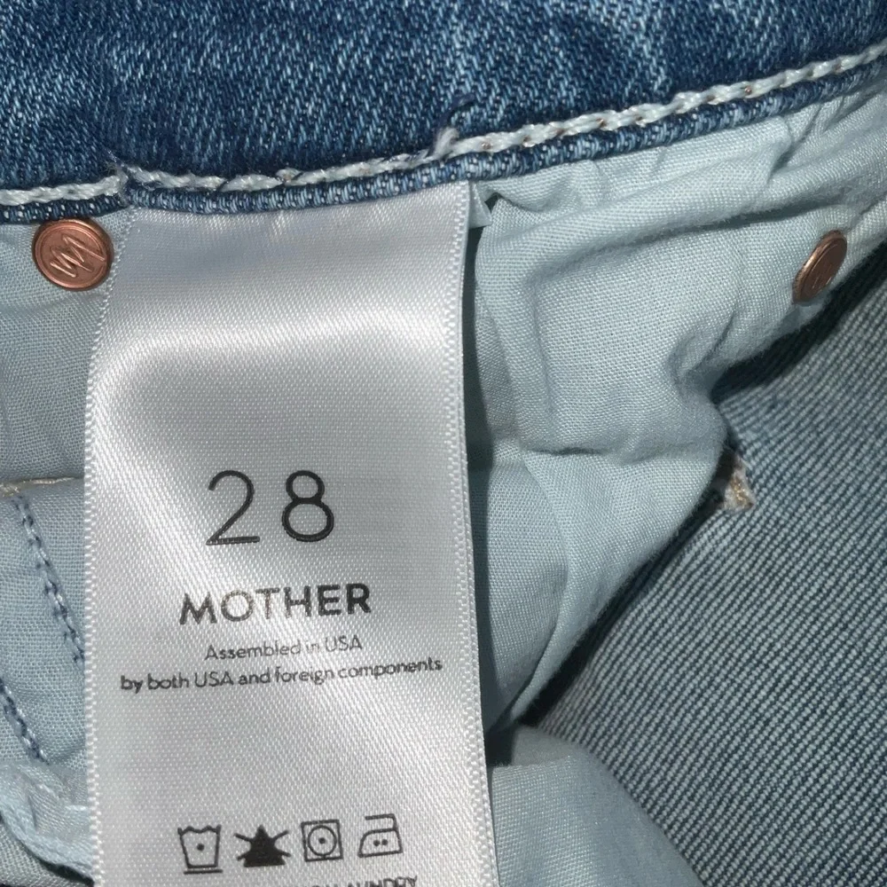 MOTHER Pixie Dazzler Blue Ankle fray Jeans - Picture 8 of 10